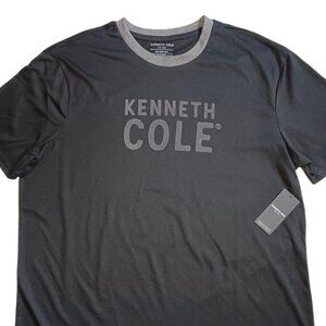 Kenneth Cole Mens Large T Shirt Black Short Sleeve Tee L